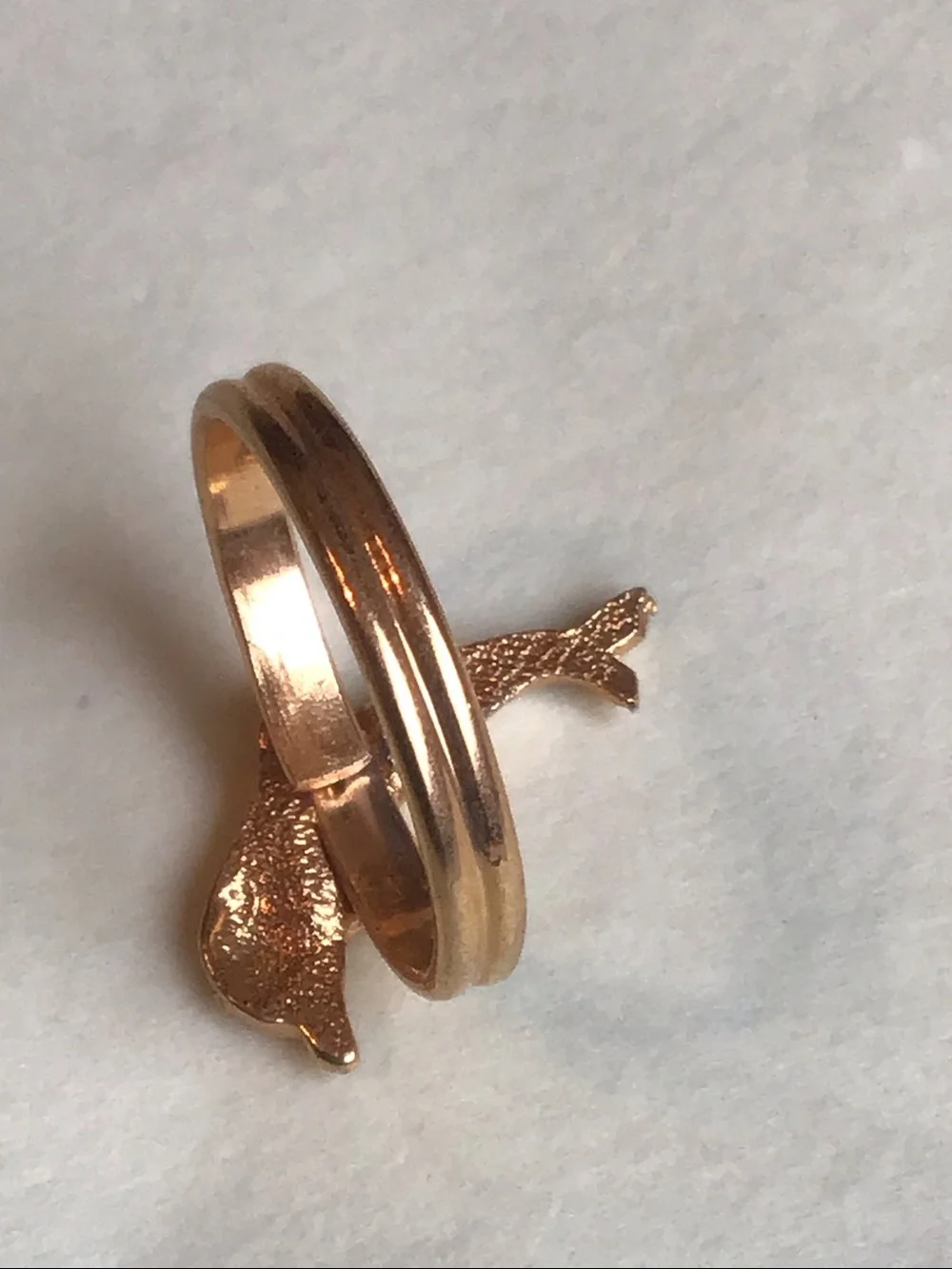 Set of 3 Fun Vtg Gold-toned and Enamel Rings, Adjustable